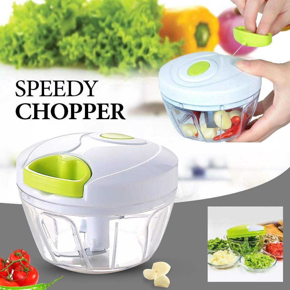 Hand-Pulled Garlic Chopper – Manual Multifunction Grinder for Vegetables, Meat & Herbs