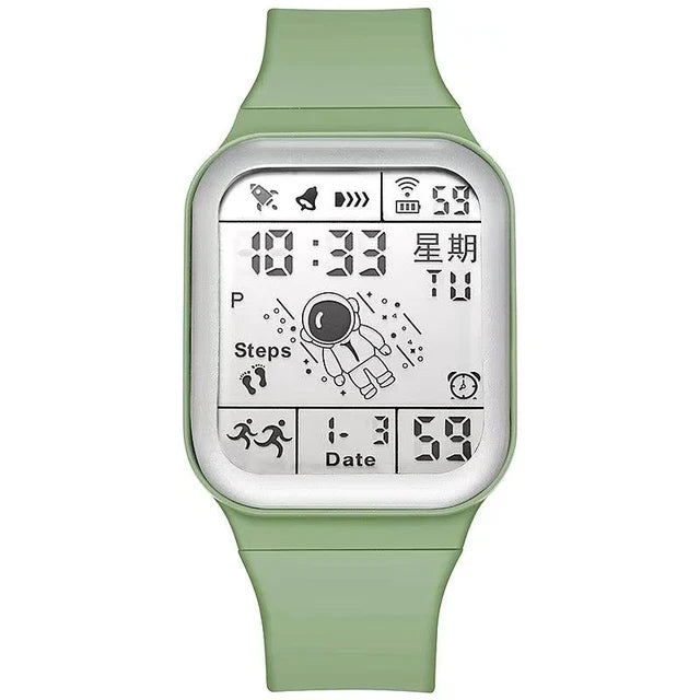 Digital LED Sports Watch for Men & Students – Waterproof Sport Wrist Watch with Alarm, Date & Rubber Strap