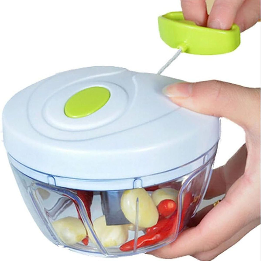 Hand-Pulled Garlic Chopper – Manual Multifunction Grinder for Vegetables, Meat & Herbs